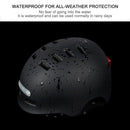 Helmet with front and rear light for electric scooter and bike