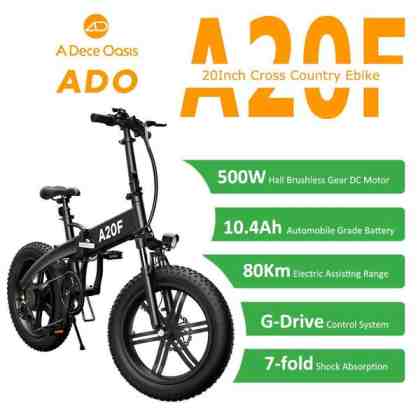 ADO A16, A20, A20F Electric Bike unlock speed limit to 35 Km