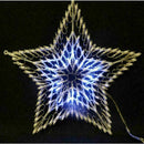 100 Led Christmas Xmas Multi Coloured Star Silhouette Window Decoration Lights