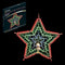 100 Led Christmas Xmas Multi Coloured Star Silhouette Window Decoration Lights