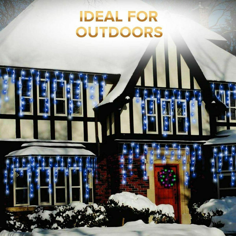 1200 LED Snowing Icicle Christmas Lights