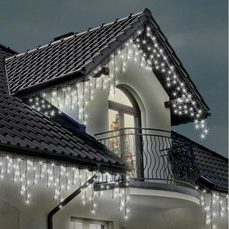 2000 LED Snowing Icicle Christmas Lights