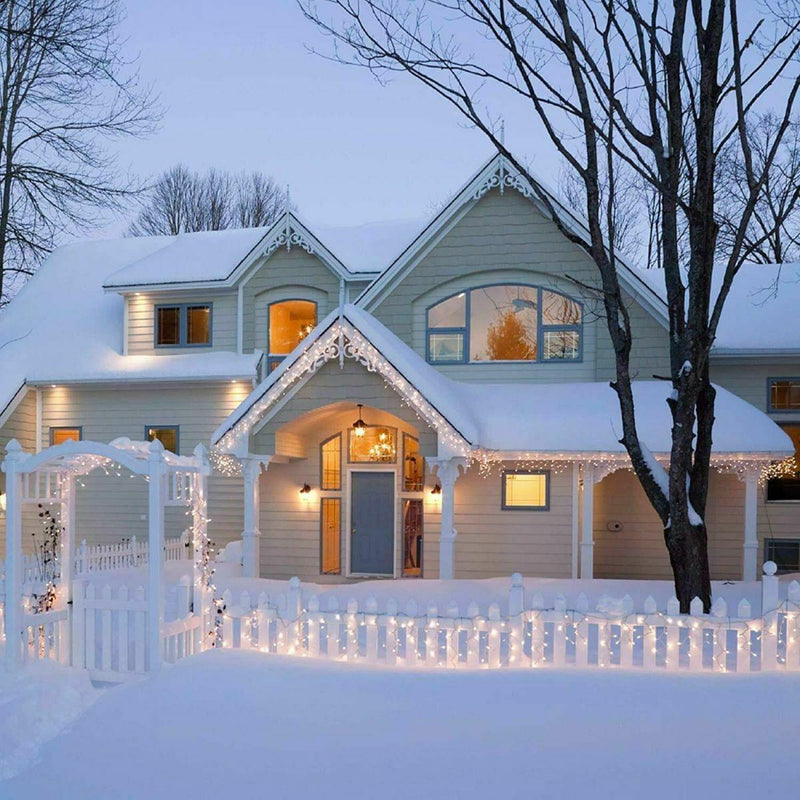 360 LED Snowing Icicle Christmas Lights