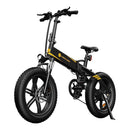 ADO A20F+ 20 Inches Fat Tire Folding Electric Bike With Mudguard Battery Life Up to 40 Miles