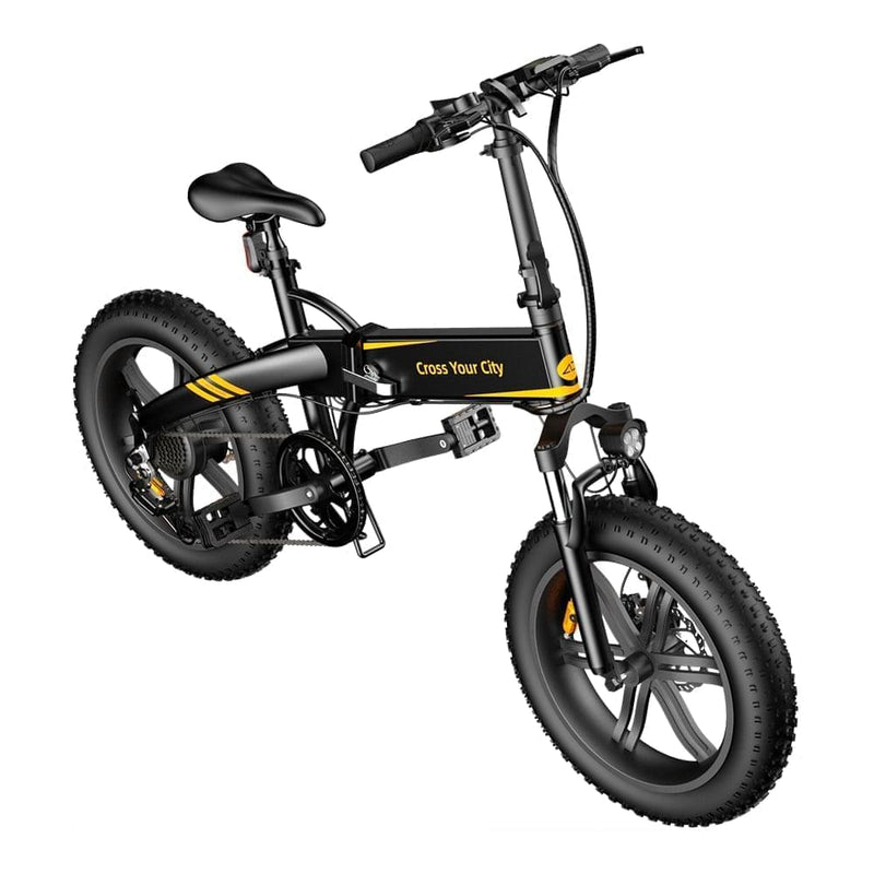 ADO A20F+ 20 Inches Fat Tire Folding Electric Bike With Mudguard Battery Life Up to 40 Miles