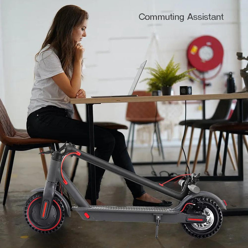 AOVO M365 PRO Electric Scooter With Foldable Seat, Ultralight Foldable E-Scooter Adult, Smartphone APP Control
