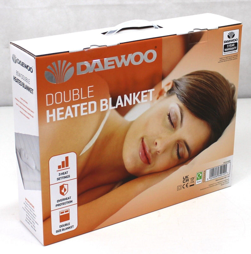 Daewoo Electric blanket heating under blanket 3 heat setting single double king