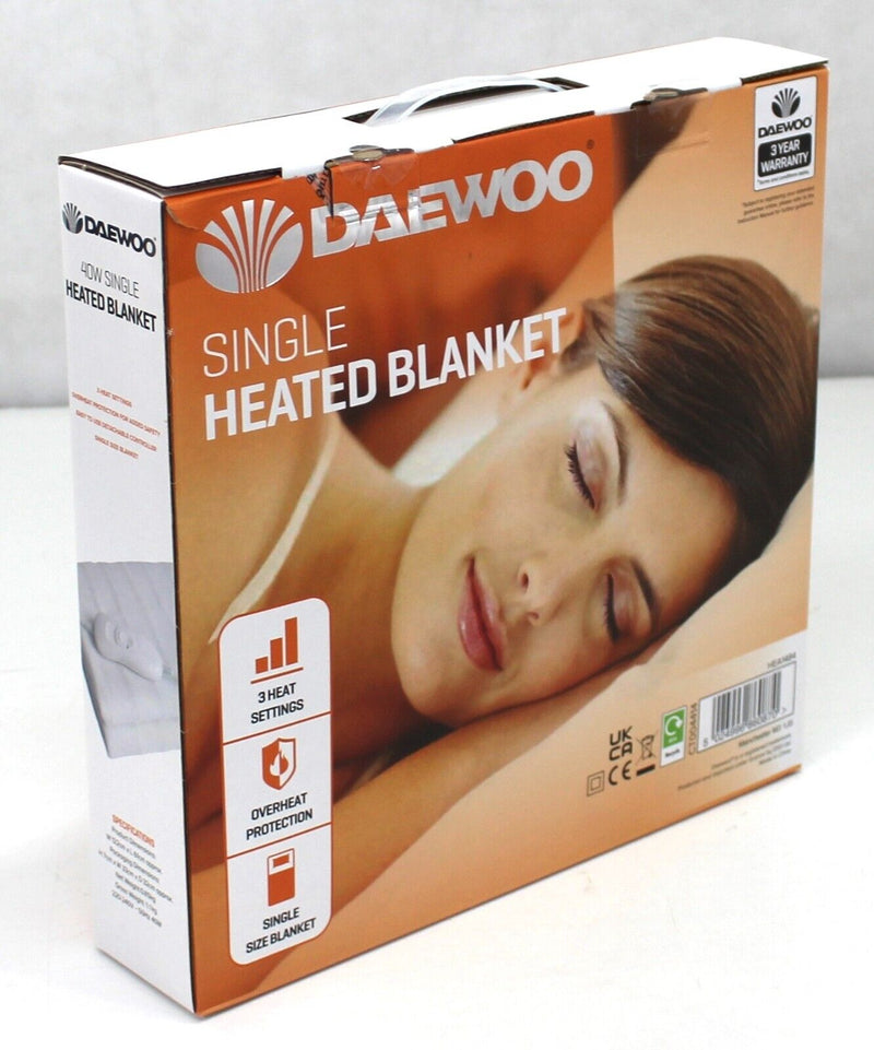 Daewoo Electric blanket heating under blanket 3 heat setting single double king