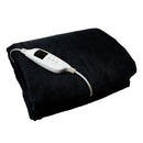 Electric Heated Throw Over Under Blanket Washable Polyester Cozy Warm Mattress