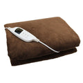 Electric Heated Throw Over Under Blanket Washable Polyester Cozy Warm Mattress