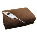 Electric Heated Throw Over Under Blanket Washable Polyester Cozy Warm Mattress