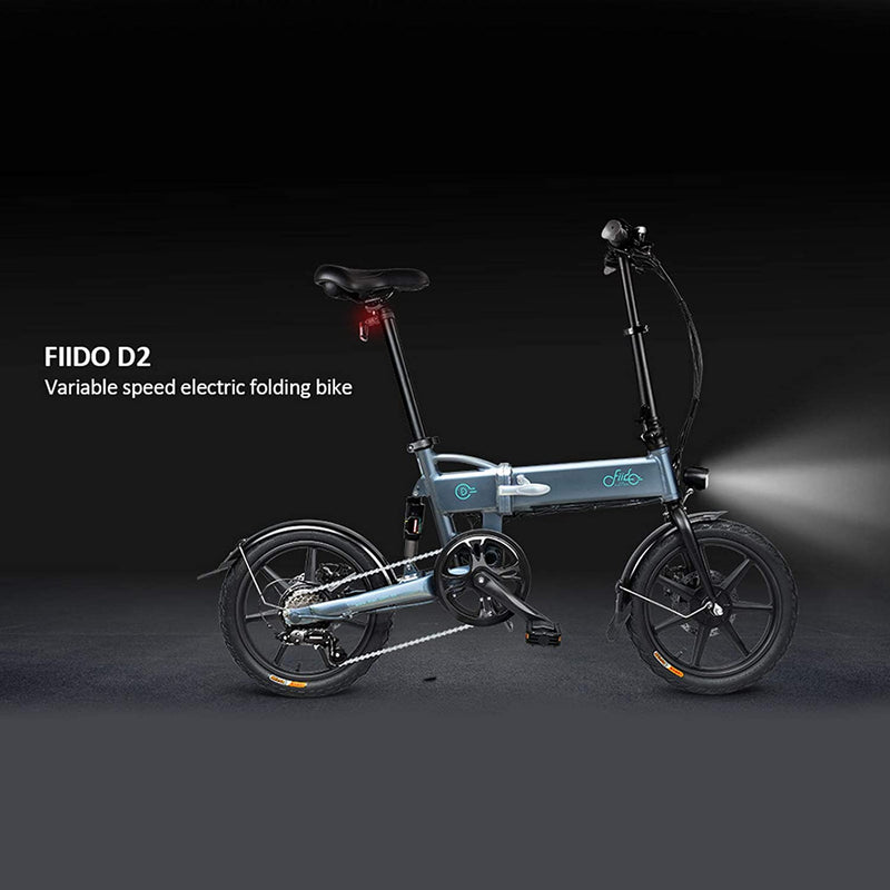 FIIDO D2S Outdoor Electric Bike, 16inch Folding E-bike Bicycle, Rechargeable Foldable Electric Bicycle