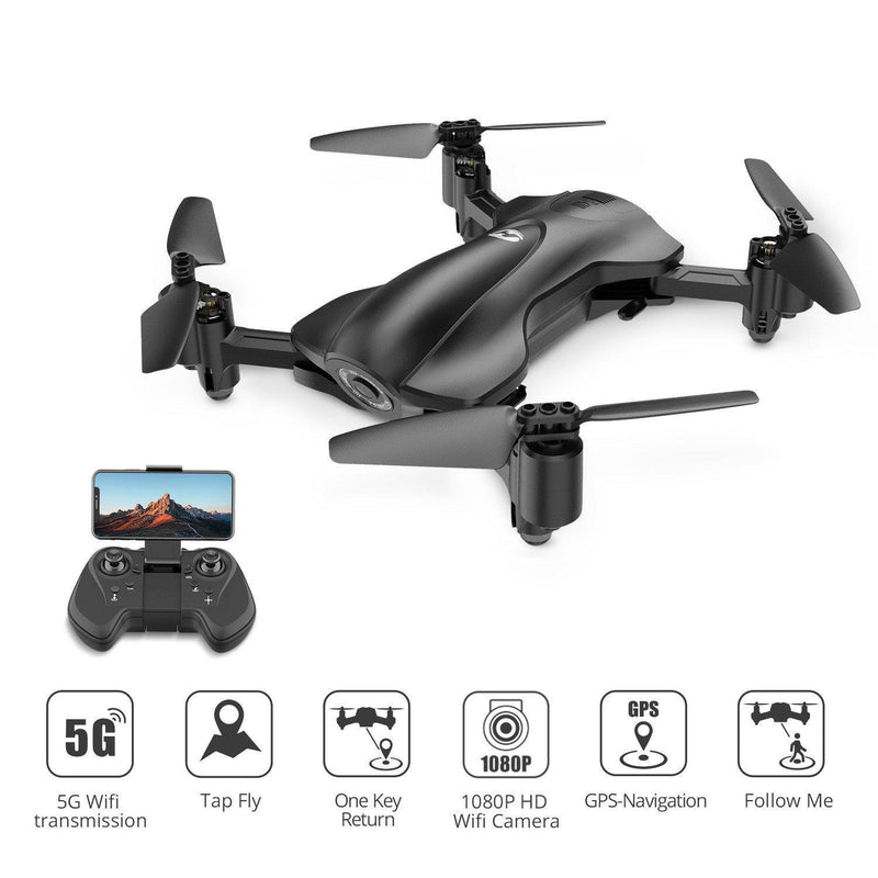 Holy Stone HS165 Foldable FPV Drone Camera with GPS