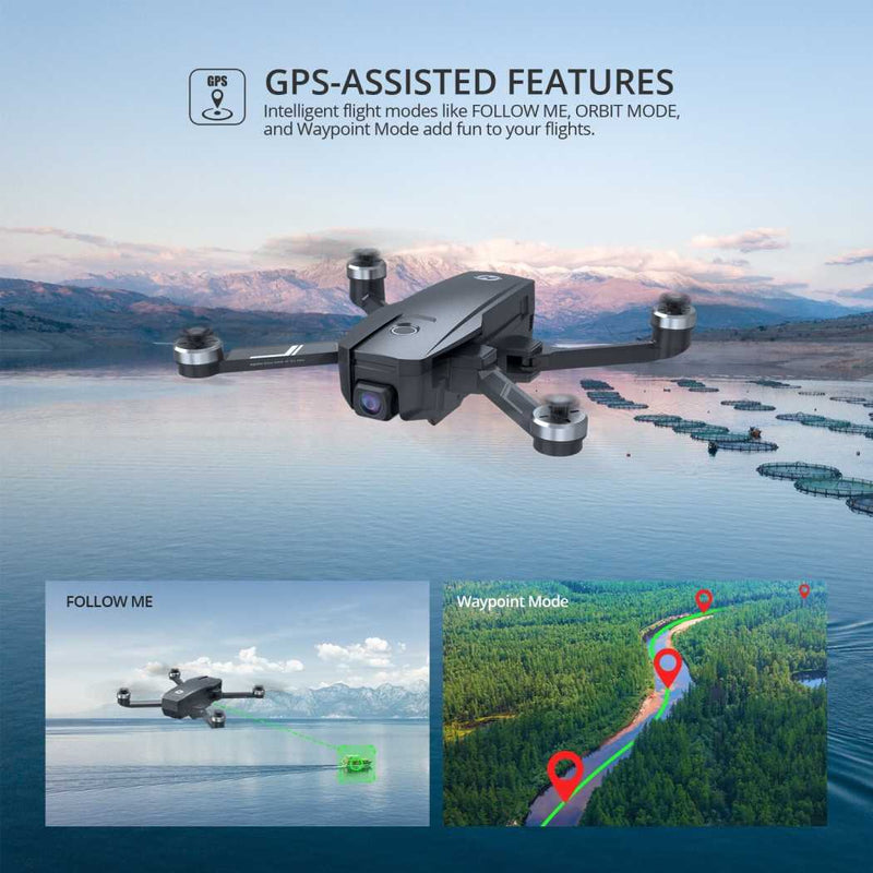 Holy Stone HS720E 4K EIS RC Drone Camera 5G GPS with 46 mins flight time