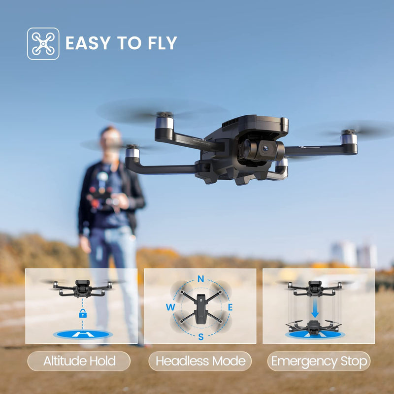 Holy Stone HS720G 4K EIS 2-Axis Gimbal RC Drone Camera 5G GPS with 26 mins flight time