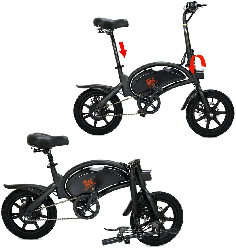 KUGOO KIRIN B2 (KIRIN V1) Folding Electric Bike 14'' 400W Motor App Support Max 28 Mph