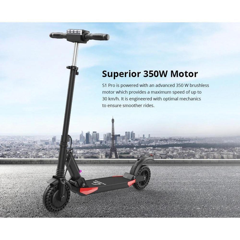 KUGOO S3 Pro Folding Electric Scooter Max speed 30 km Black