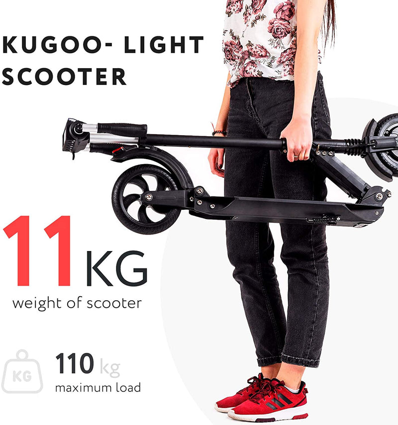 KUGOO S3 (S1) Folding Electric Scooter 8 Inch Tires 350W Motor Battery life upto 30 KM