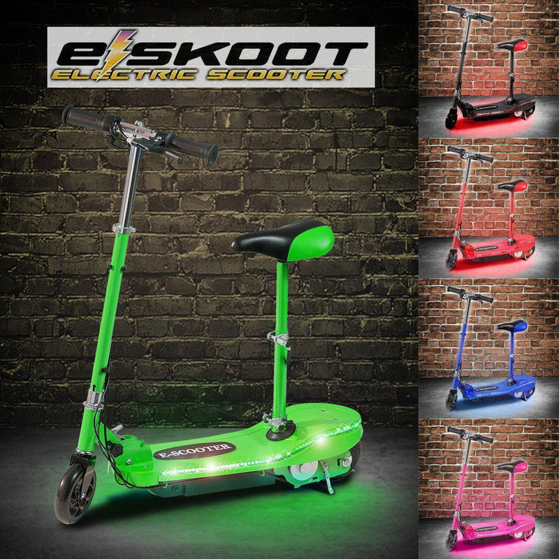 Kids Electric Scooter With Seat and LED Lights