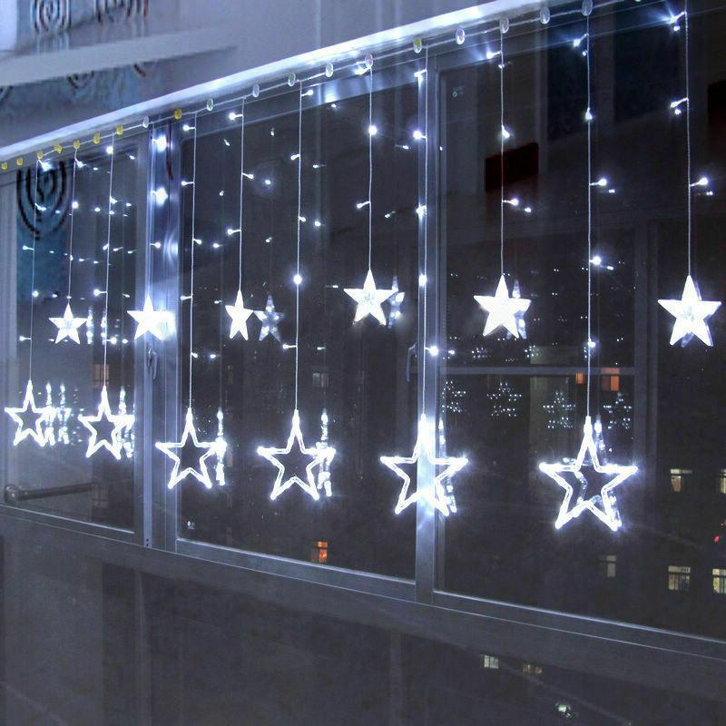 LED Curtain Fairy Lights String Indoor/Outdoor