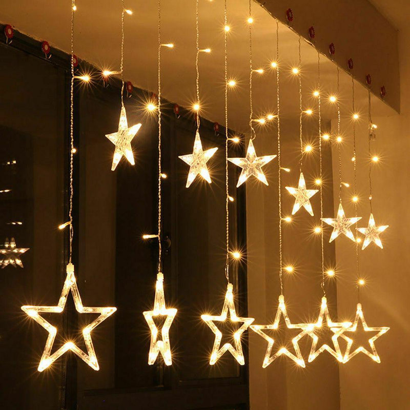 LED Curtain Fairy Lights String Indoor/Outdoor