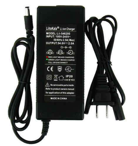 LITHIUM-ION Battery SMART Charger 54.6V 2A For Engwe Ebike EP2 Engine Pro
