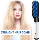 Men Quick Beard Straightener Multifunctional Hair Comb Curling Curler Show Cap