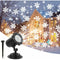 Outdoor Christmas Projector Lamp LED Moving Snowflake Laser Light Party Decor UK