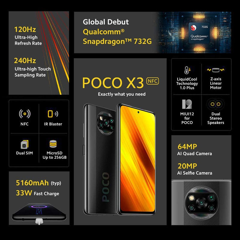 POCO X3 NFC- Smartphone 6RAM, 128GB
