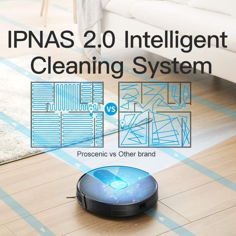 Proscenic 820P Robot Vacuum Cleaner, WiFi Connectivity, Alexa Control, Smart Mapping