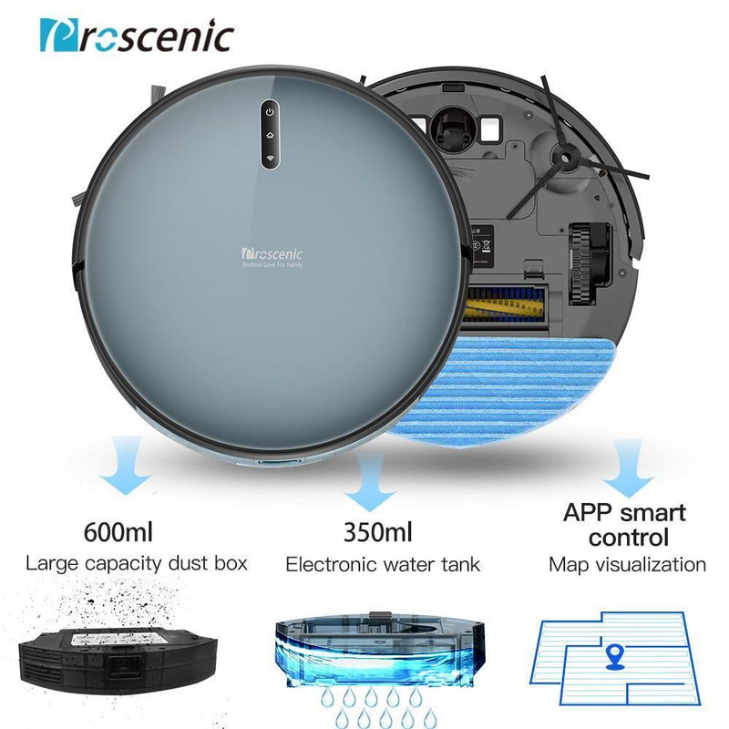 Proscenic 830P 2000PA Robot Vacuum Cleaner with Boundary