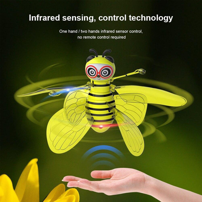 RC Flying Bee Aircraft Kids Drone Toy Hand Flying