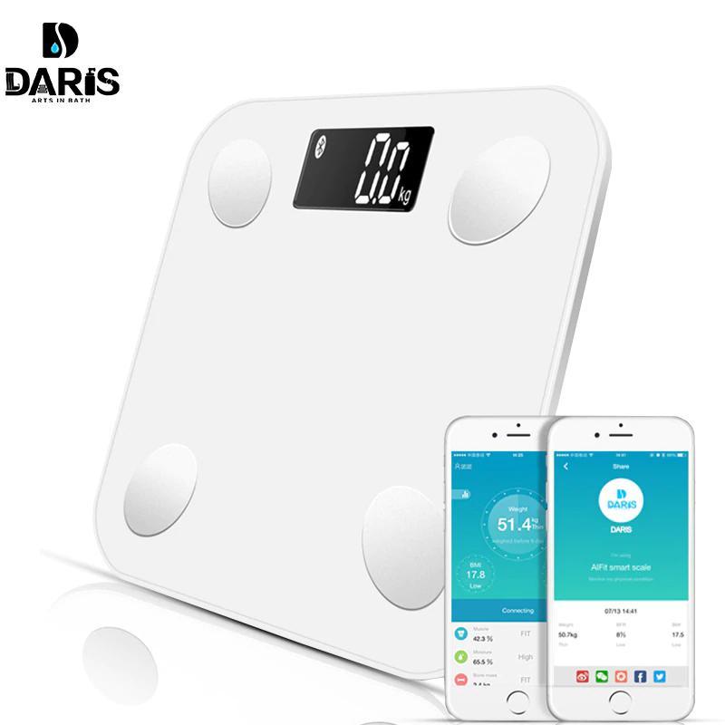 Smart Body Fat Scales - Bluetooth Digital Bathroom Scales with 15 Essential Features