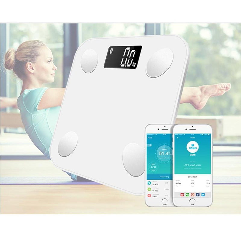 Smart Body Fat Scales - Bluetooth Digital Bathroom Scales with 15 Essential Features