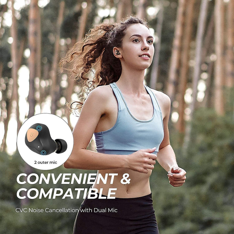 SoundPEATS Truengine 3 SE, Wireless Earbuds with Dual Dynamic Drivers, 30 Hours Playtime, Touch Control, Bluetooth Headphones