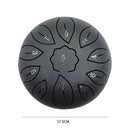 Steel Tongue Drum- 6 Inch 11 Tone Tongue Drum D Major Beginner Hand Drum Percussion for Meditation Yoga Musical Education