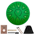 Steel Tongue Drum- 6 Inch 11 Tone Tongue Drum D Major Beginner Hand Drum Percussion for Meditation Yoga Musical Education
