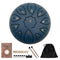Steel Tongue Drum- 6 Inch 11 Tone Tongue Drum D Major Beginner Hand Drum Percussion for Meditation Yoga Musical Education