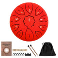 Steel Tongue Drum- 6 Inch 11 Tone Tongue Drum D Major Beginner Hand Drum Percussion for Meditation Yoga Musical Education