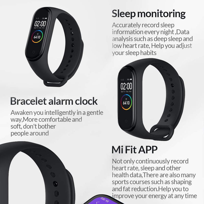 Xiaomi MI Band 4 Global Version, Smart Colour Display, Heart Rate, Gym, Bluetooth 5.0 - Upgraded