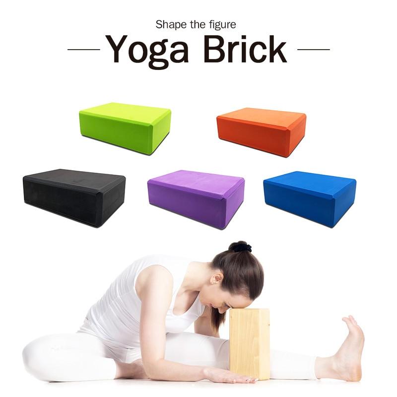 Yoga Block Props Foam Brick Stretching Aid Gym Pilates Yoga Block Exercise Fitness Sport