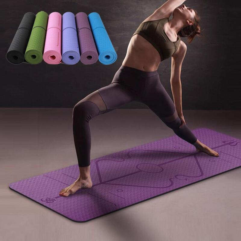 Yoga Mats 1/4" 6mm 10mm Eco Friendly Non Slip Fitness Mat Exercise Mat Workout Mat For Pilates and Yoga PVC NBR