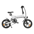ADO A16+ Lightweight Folding Electric Bike Battery Life Up to 40 Miles - Alloy Bike