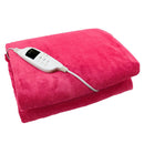 Electric Heated Throw Over Under Blanket Washable Polyester Cozy Warm Mattress