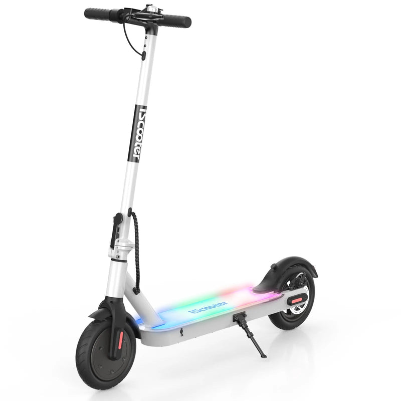 iScooter i8 500W Electric Scooter for Light Up Rides Max Speed 15.5 mph LED Dashboard