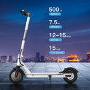 iScooter i8 500W Electric Scooter for Light Up Rides Max Speed 15.5 mph LED Dashboard